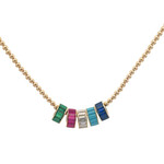 Charm - one love green goldplated Charm - one love green goldplated