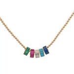 Charm - one love blue goldplated Charm - one love blue goldplated