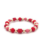 Julia pink red candy gold coloured Julia pink red candy gold coloured