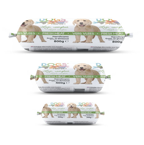 Dogs Perfect Dogs Perfect Houdbaar Lam compleet 18 x 200 gr Dogs Perfect Dogs Perfect Houdbaar Lam compleet 18 x 200 gr