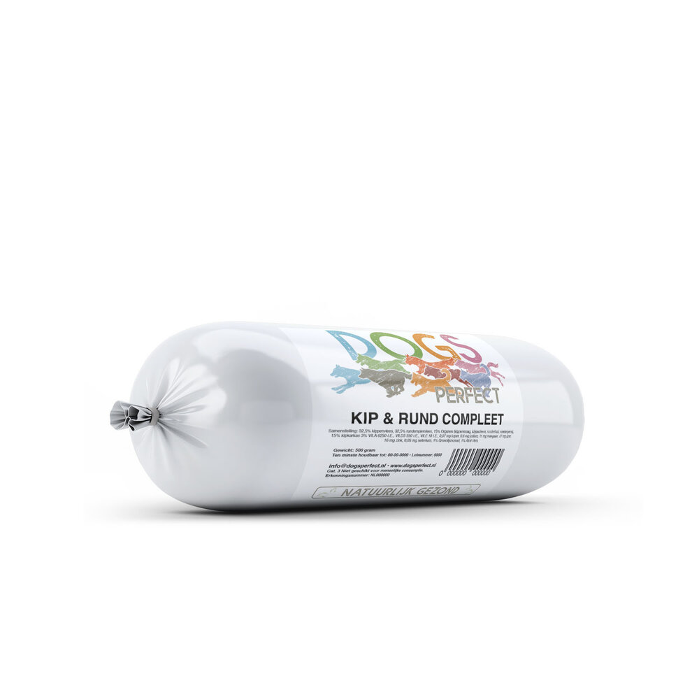 DogsPerfect Kip & Rund compleet  20 x 500 gram DogsPerfect Kip & Rund compleet  20 x 500 gram