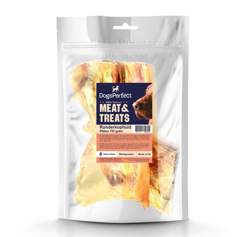 DogsPerfect DogsPerfect Runderkophuidplaten EU 10 x 750gr DogsPerfect DogsPerfect Runderkophuidplaten EU 10 x 750gr