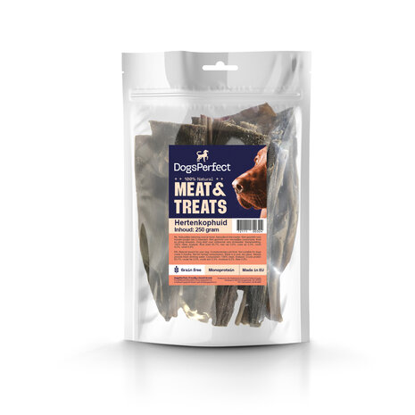 DogsPerfect DogsPerfect Hertenkophuid 15cm EU 10 x 250gr DogsPerfect DogsPerfect Hertenkophuid 15cm EU 10 x 250gr