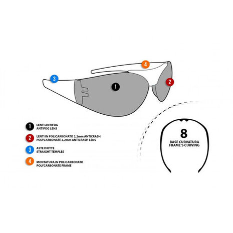 Bertoni Bertoni Antifog AF150C Motorbril Bertoni Bertoni Antifog AF150C Motorbril