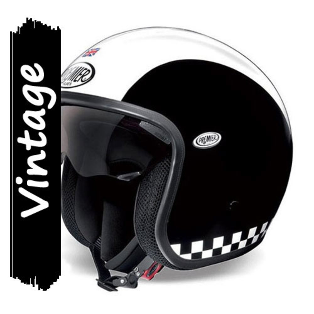Premier Premier Vintage Retro Motorhelm - MotorKledingVoordeel.nl
