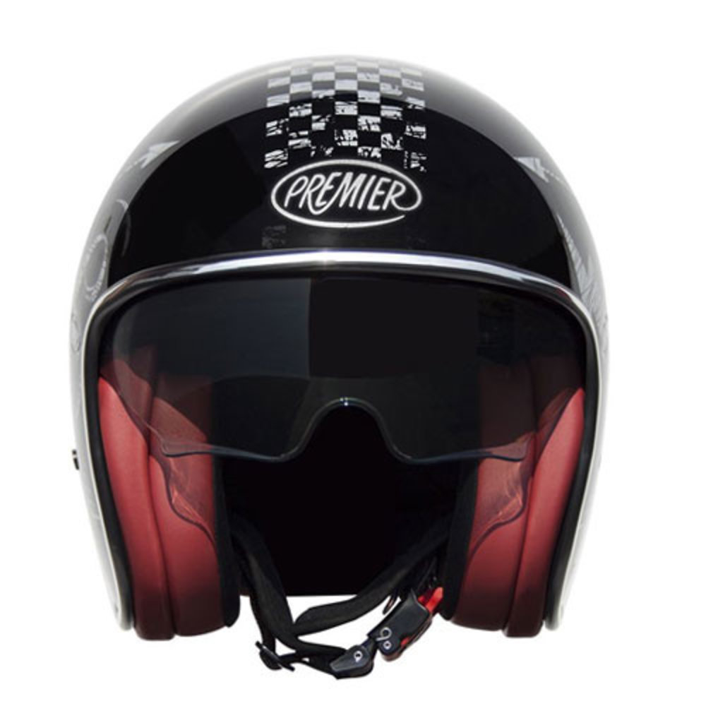 Premier Premier Vintage  Evo NX Silver Chromed motorhelm