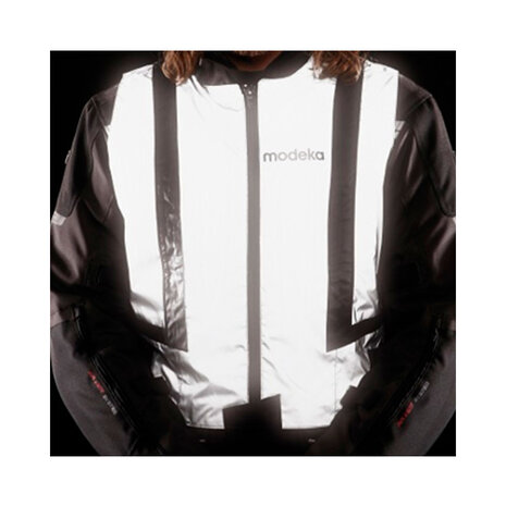 Modeka Modeka Doc Silver reflectievest Modeka Modeka Doc Silver reflectievest
