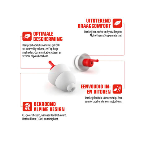 Alpine Alpine MotoSafe RACE oordoppen Alpine Alpine MotoSafe RACE oordoppen