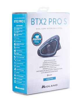Midland Midland BTX2 Pro S LR Singelpack Intercomsysteem Midland Midland BTX2 Pro S LR Singelpack Intercomsysteem