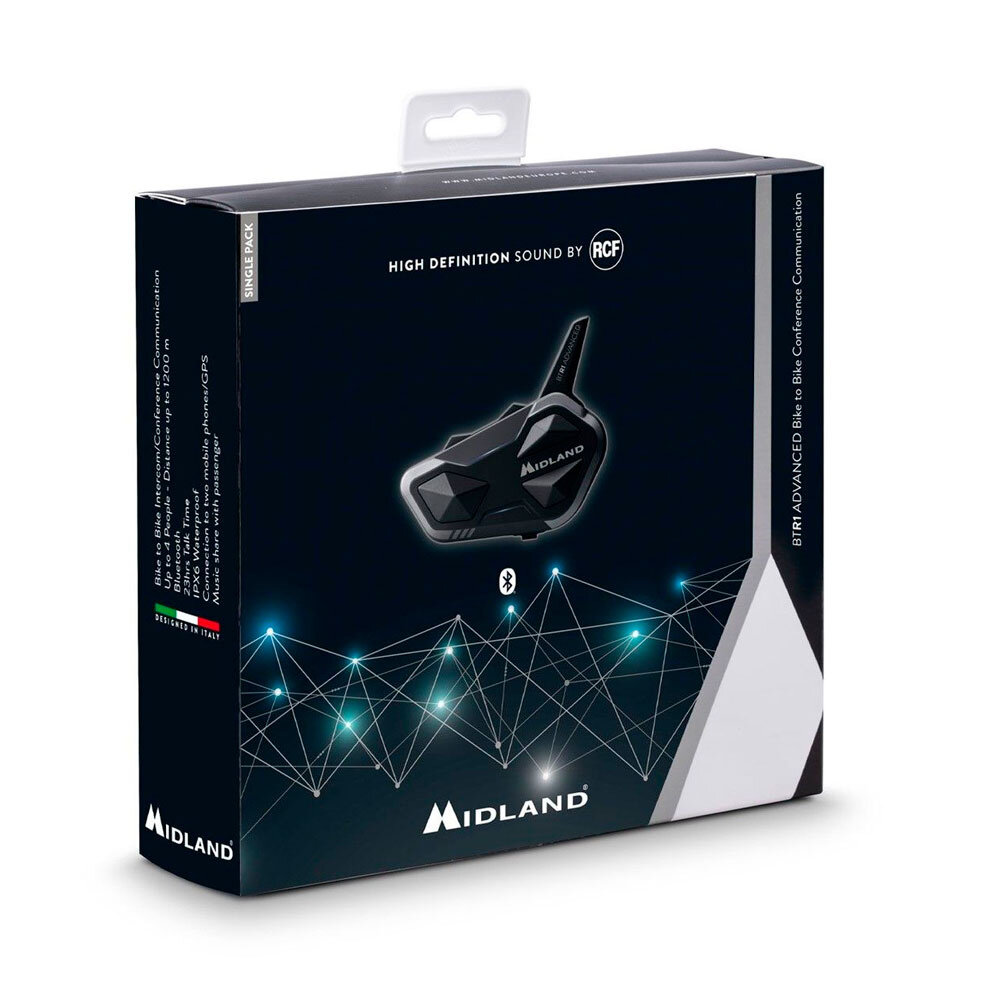 Midland Midland  BTR1  Advanced Single pack  communicatiesysteem Midland Midland  BTR1  Advanced Single pack  communicatiesysteem