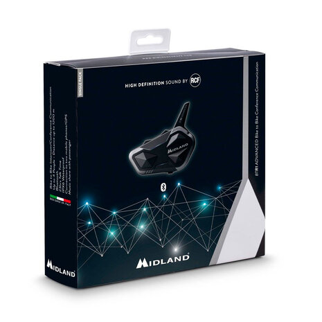 Midland Midland  BTR1  Advanced Single pack  communicatiesysteem Midland Midland  BTR1  Advanced Single pack  communicatiesysteem