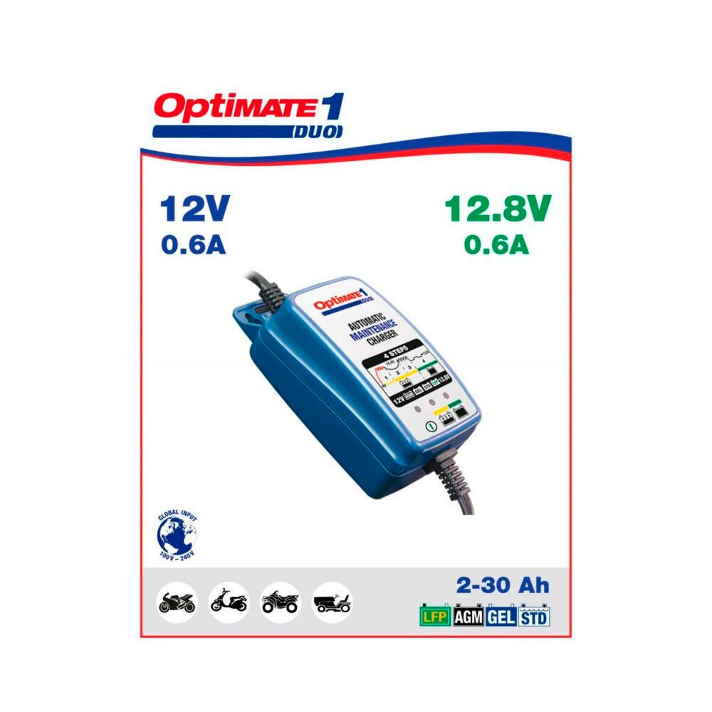 Tecmate Tecmate Optimate 1 Dual druppellader Tecmate Tecmate Optimate 1 Dual druppellader