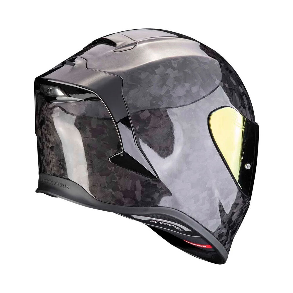 Scorpion Scorpion  Exo-R1 Evo Carbon Air Onyx motorhelm Scorpion Scorpion  Exo-R1 Evo Carbon Air Onyx motorhelm