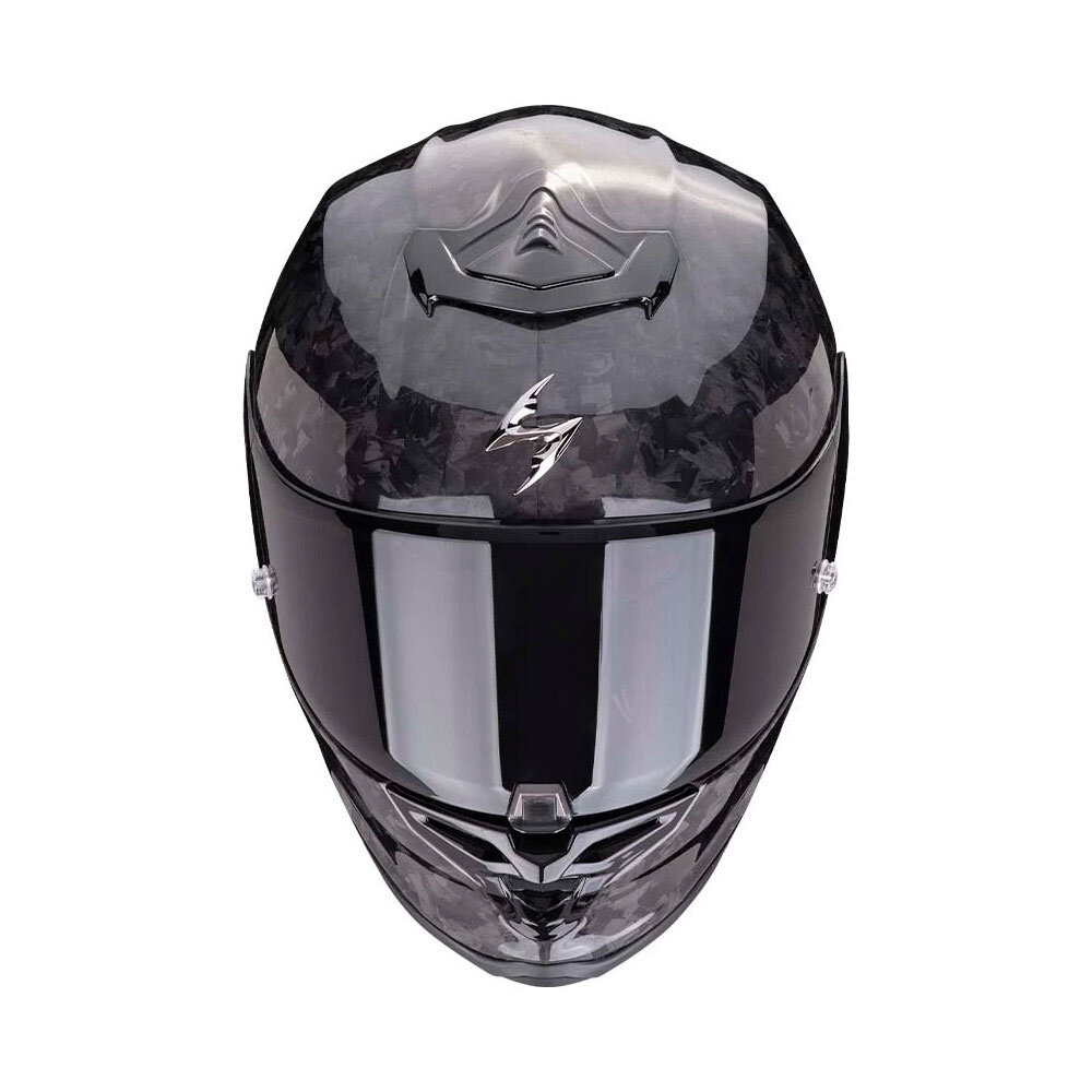 Scorpion Scorpion  Exo-R1 Evo Carbon Air Onyx motorhelm Scorpion Scorpion  Exo-R1 Evo Carbon Air Onyx motorhelm