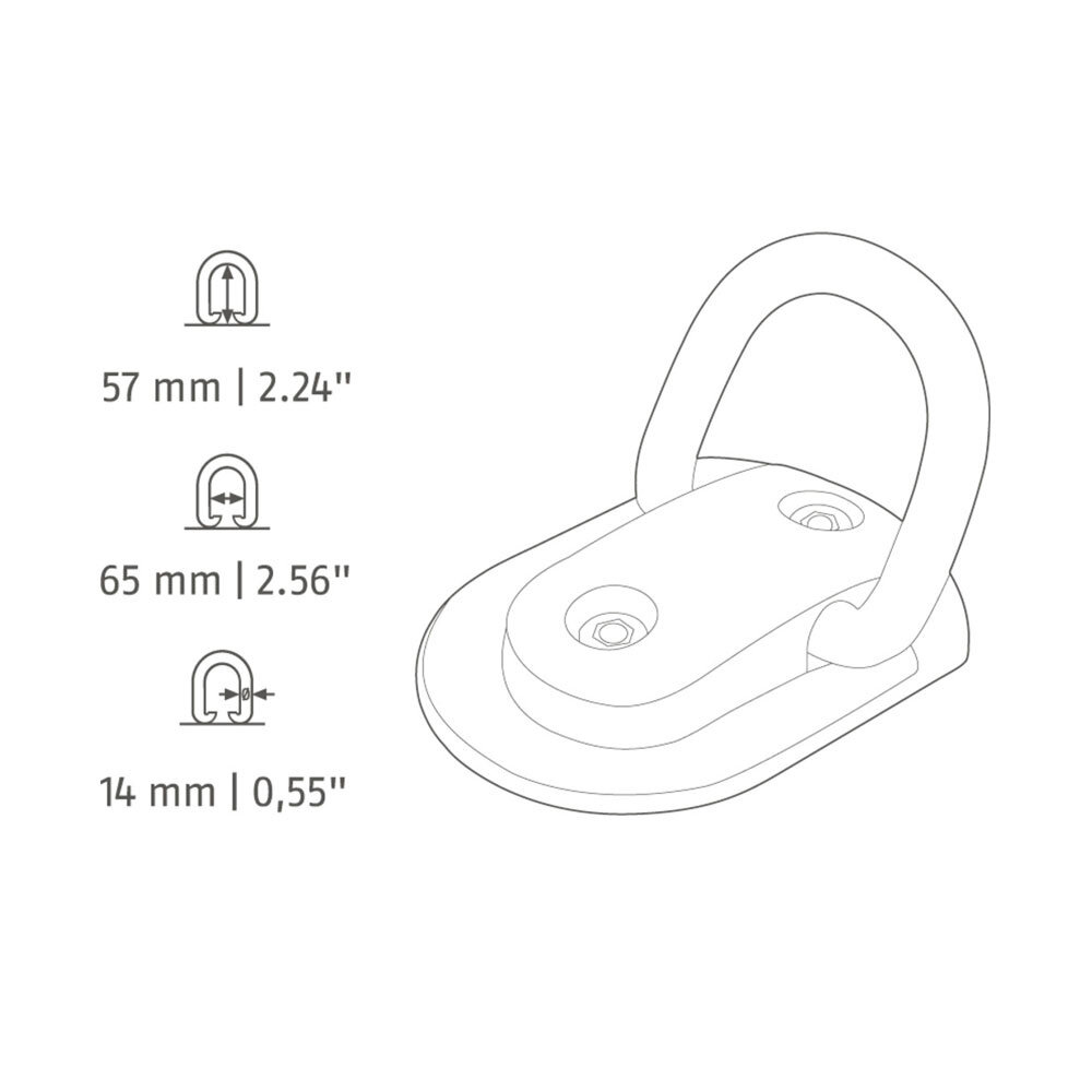 ABUS ABUS  WBA75 Granit grondanker
