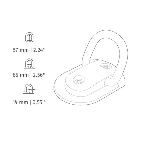 ABUS ABUS  WBA75 Granit grondanker
