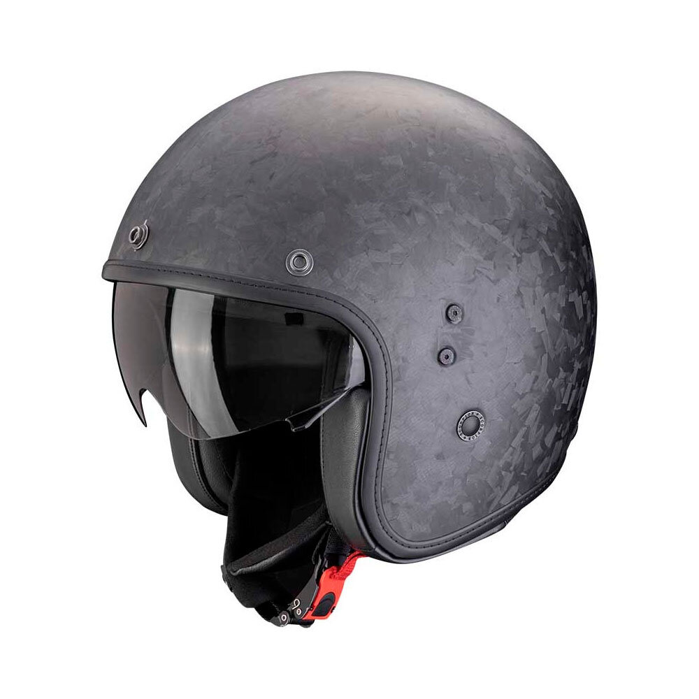 Scorpion Scorpion Belfast Evo Carbon Onyx motorhelm Scorpion Scorpion Belfast Evo Carbon Onyx motorhelm