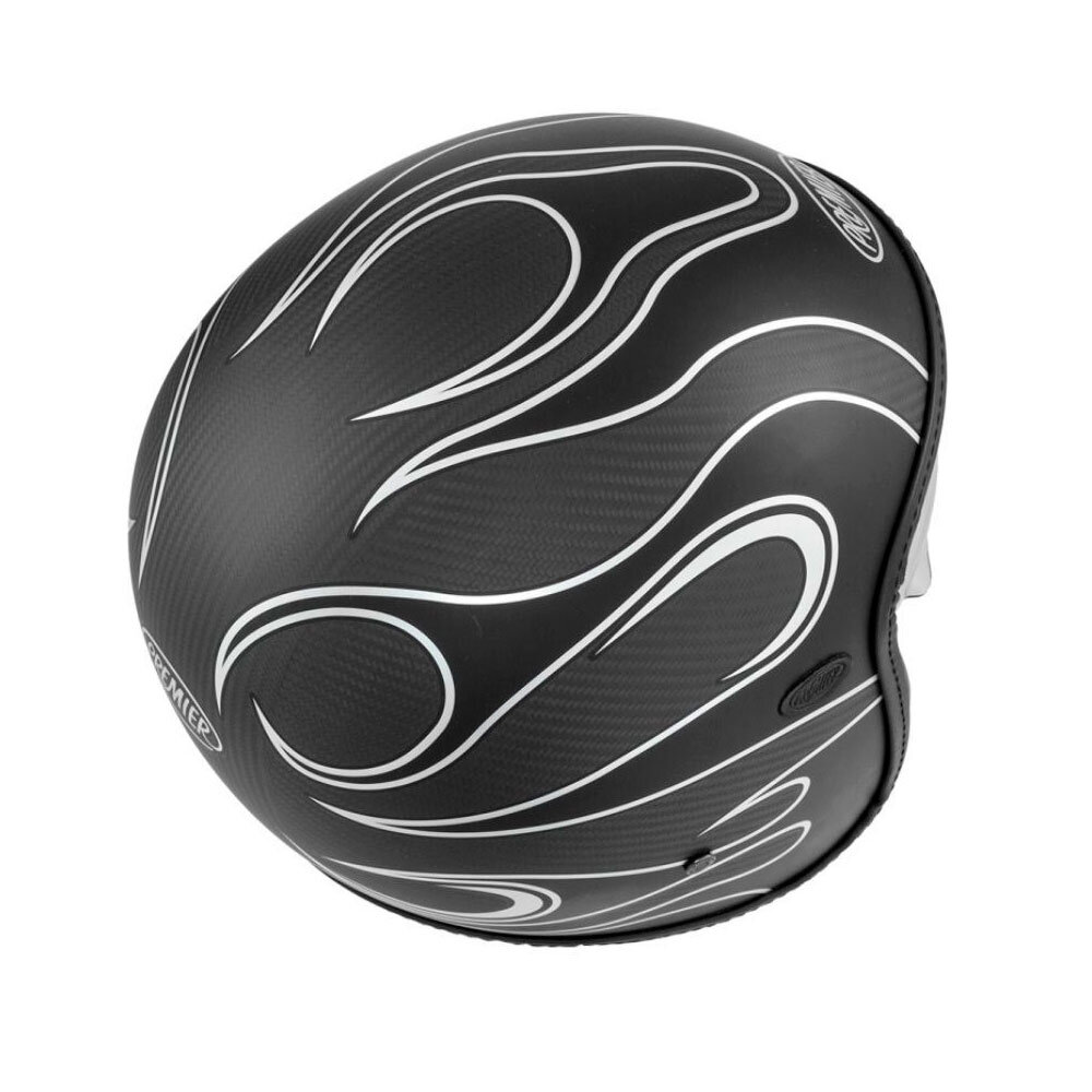 Premier Premier Vintage Platinum Edition FR Silver motorhelm SALE Premier Premier Vintage Platinum Edition FR Silver motorhelm SALE