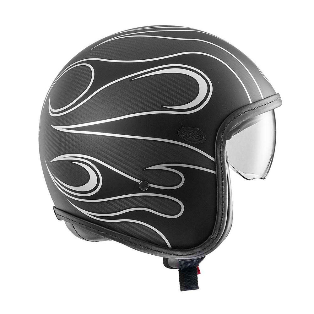 Premier Premier Vintage Platinum Edition FR Silver motorhelm SALE Premier Premier Vintage Platinum Edition FR Silver motorhelm SALE