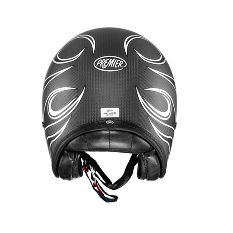 Premier Premier Vintage Platinum Edition FR Silver motorhelm SALE Premier Premier Vintage Platinum Edition FR Silver motorhelm SALE