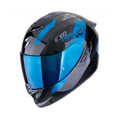 Scorpion EXO-1400 Evo 2 carbon air Platted motorhelm Scorpion EXO-1400 Evo 2 carbon air Platted motorhelm