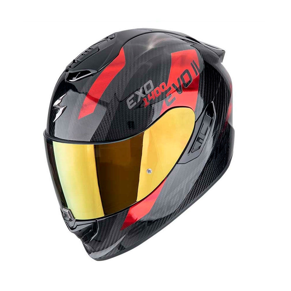 Scorpion EXO-1400 Evo 2 carbon air Platted motorhelm Scorpion EXO-1400 Evo 2 carbon air Platted motorhelm