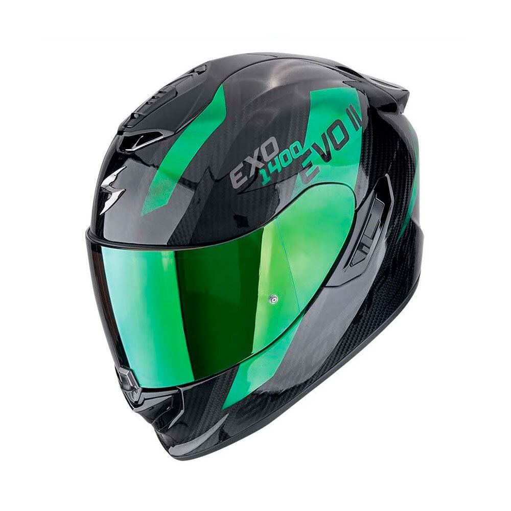 Scorpion EXO-1400 Evo 2 carbon air Platted motorhelm Scorpion EXO-1400 Evo 2 carbon air Platted motorhelm