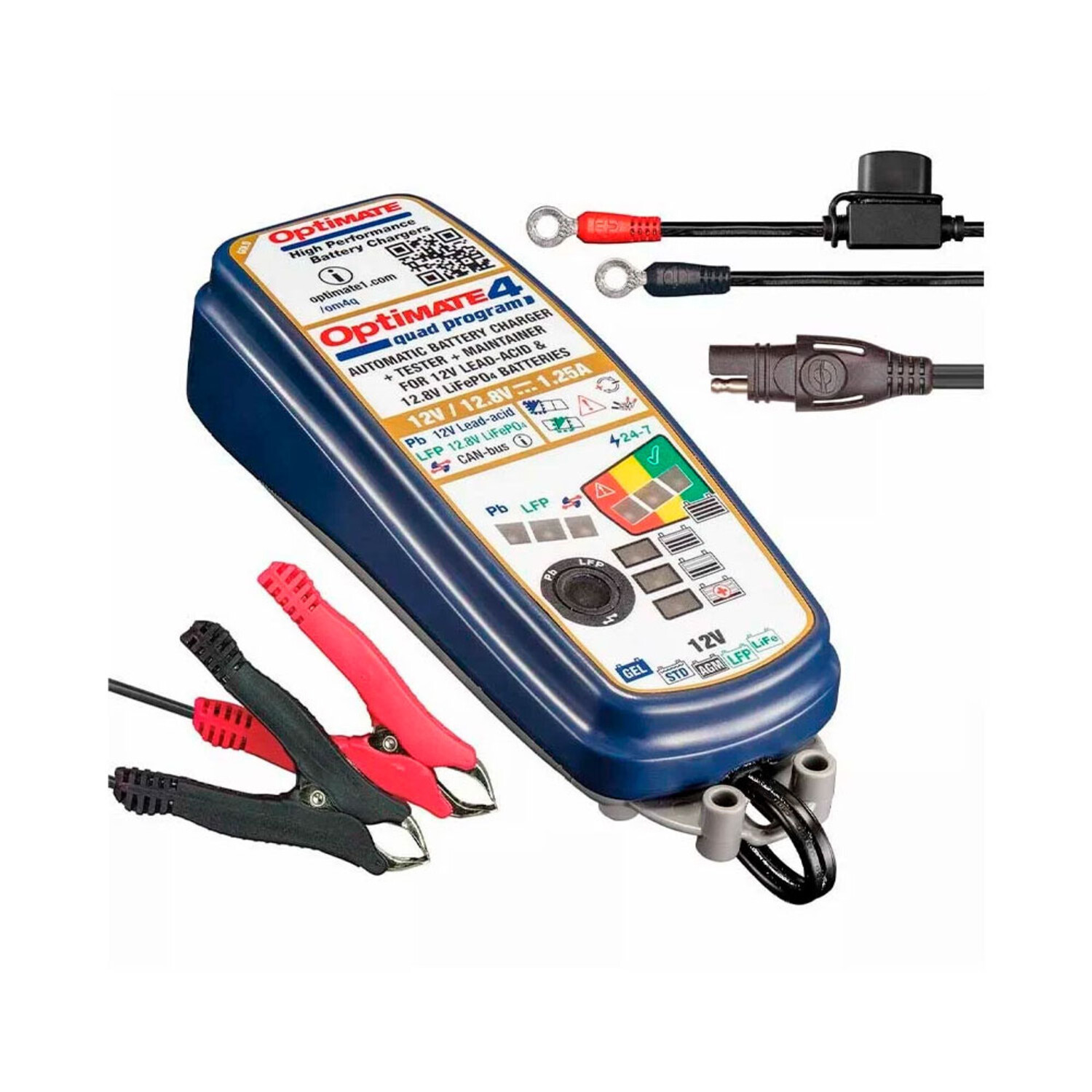 中古　TecMate OptiMate 4 Quad Program 本体 Tecmate Optimate 4 Quad program druppellader Sale