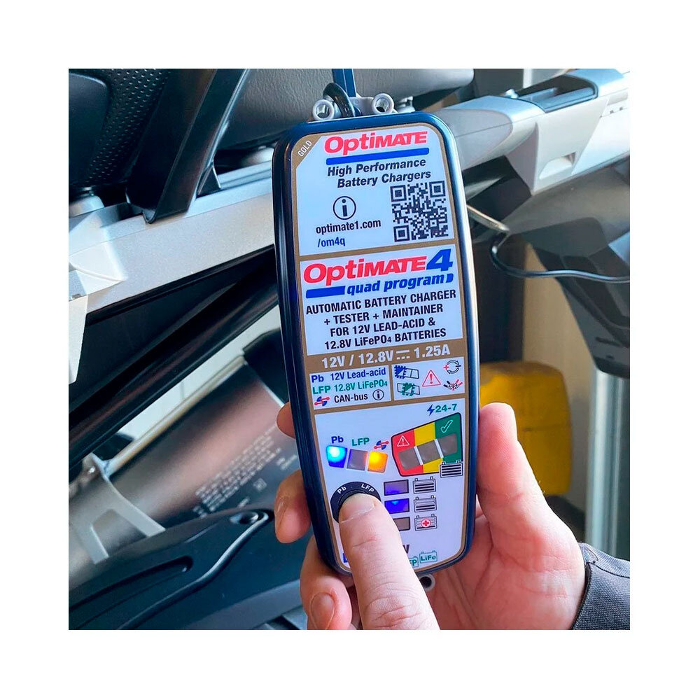 Tecmate Tecmate Optimate 4 Quad program  druppellader Sale Tecmate Tecmate Optimate 4 Quad program  druppellader Sale