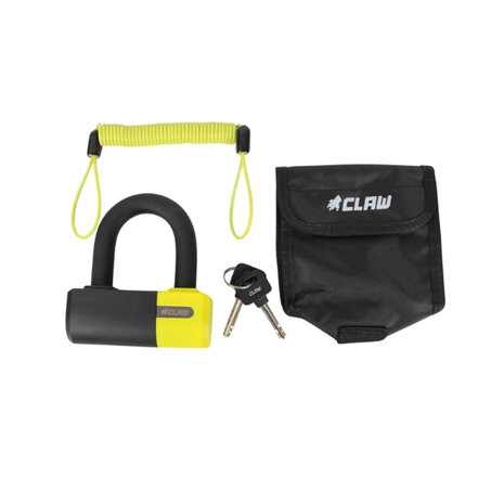 Claw Claw Disclock Black-Yellow ART4 schijfremslot