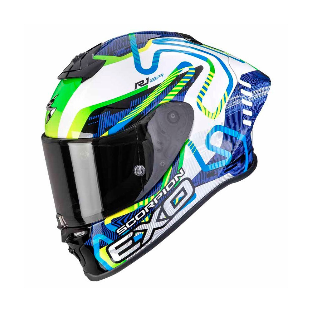 Scorpion Scorpion Exo-R1 Evo 2 Cornering motorhelm Scorpion Scorpion Exo-R1 Evo 2 Cornering motorhelm