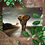 Sweet Living Outdoor Poster Laufender Elefant