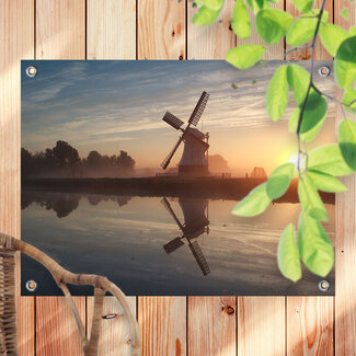 Sweet Living Outdoor Poster Holländische Windmühle