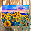 Sweet Living Outdoor Poster Moderne Sonnenblumen