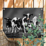 Sweet Living Outdoor Poster Fröhliche Kühe