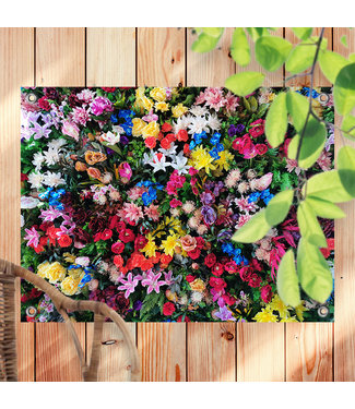 Sweet Living Outdoor Poster Farbenfrohe Blumen