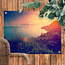 Sweet Living Outdoor Poster Felsiger Sonnenuntergang