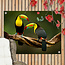 Sweet Living Outdoor Poster Zwei Schwefelbrusttukane