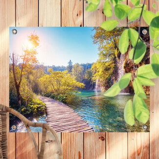 Sweet Living Outdoor Poster Wasserfall