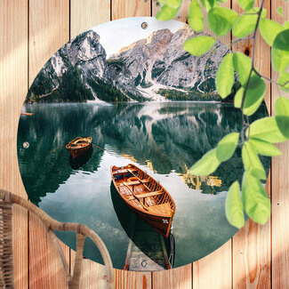 Sweet Living Rundes Outdoor Poster Bergsee