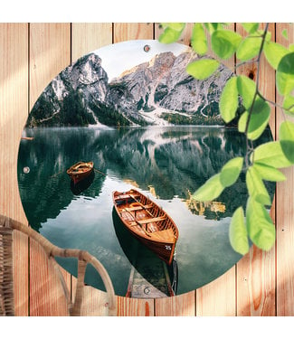 Sweet Living Rundes Outdoor Poster Bergsee