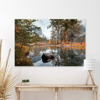 Sweet Living Leinwand Bild Landschaft im Herbst