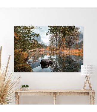 Sweet Living Leinwand Bild Landschaft im Herbst