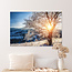 Sweet Living Leinwand Bild Gefrorener Baum