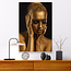 Sweet Living Leinwand Bild Goldene Dame