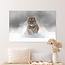 Sweet Living Leinwand Bild Laufender Tiger