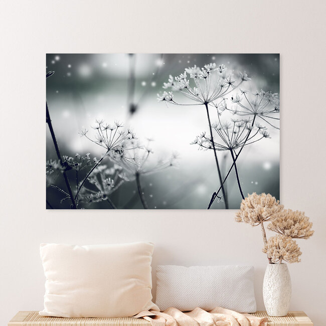 Sweet Living Leinwand Bild Gefrorene Blume