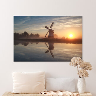 Sweet Living Leinwand Bild Holländische Windmühle