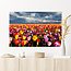 Sweet Living Leinwand Bild Buntes Tulpenfeld