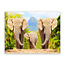 Sweet Living Leinwand Bild Afrikanische Elefanten